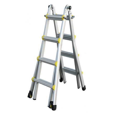 Indalex Pro Series Aluminium Telescopic Ladder 1.3m - 4.2m / 15ft