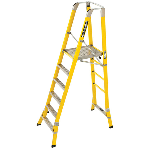 Branach CorrosionMaster 6 Step Platform Ladder (Platform Height 1.8m) Main View