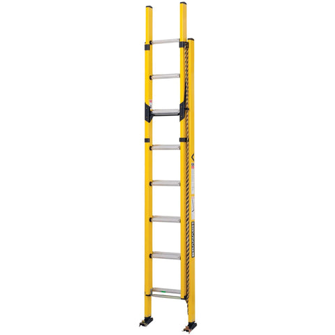 Branach FED4.0 PowerMaster Fibreglass Extension Ladder 2.7m - 4.0m Main View