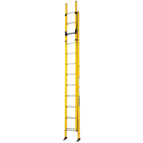 Branach FED6.4 PowerMaster Fibreglass Extension Ladder 3.9m - 6.4m Main View