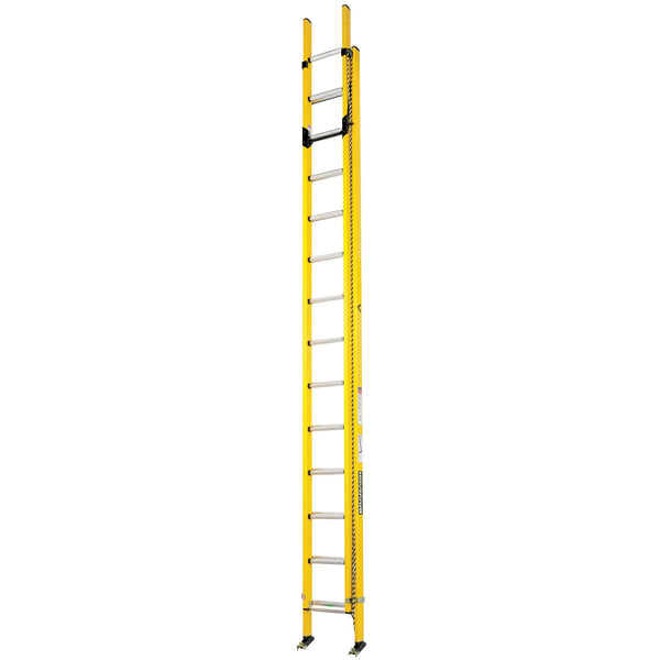 Branach FED7.6 PowerMaster Fibreglass Extension Ladder 5.8m - 8.8m Main View