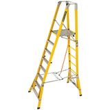 Branach WorkMaster Wide 550mm 8 Step Platform Ladder (Platform Height 2.4m) Main View