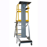 lift-truk PRO mobile work platform with yellow safety rail on a white background