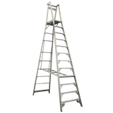 Indalex Pro-Series Aluminium 12 Step 3.6m Platform Ladder (4.6m Rail)