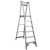 Indalex Pro-Series Aluminium 6 Step 1.8m Platform Ladder (2.7m Platform)