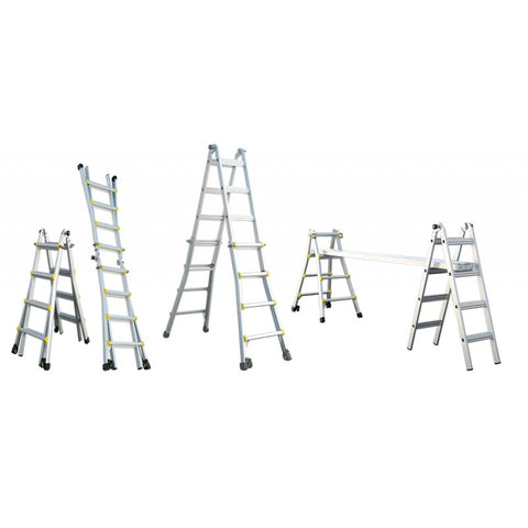 Indalex Pro Series Aluminium Telescopic Ladder 1m - 3m 11ft