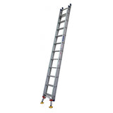 Indalex Pro Series Aluminium Extension Ladder 3.8m - 6.5m with Level-Arc