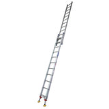 Indalex Pro Series Aluminium Extension Ladder 3.2m - 5.3m with Level-Arc