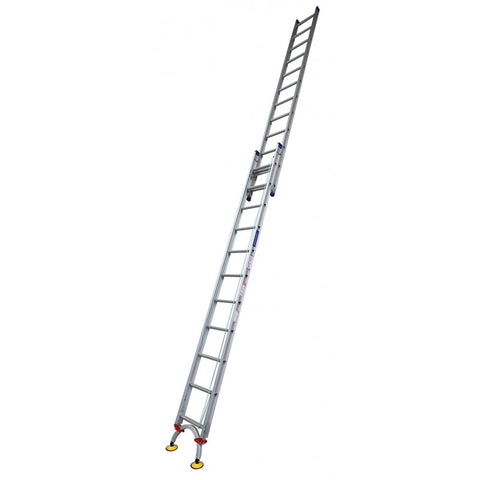 Indalex Pro Series Aluminium Extension Ladder 5.6m - 9.9m with Level-Arc