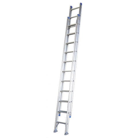 Indalex Pro Series Aluminium Extension Ladder 3.8m - 6.5m with Swivel Feet