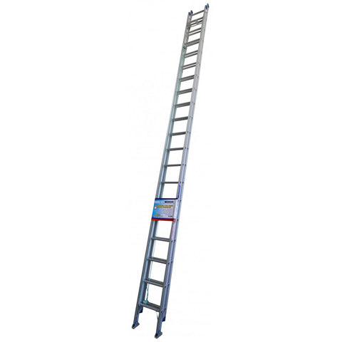Indalex Pro Series Aluminium Extension Ladder 6.3m - 10.8m with Swivel Feet