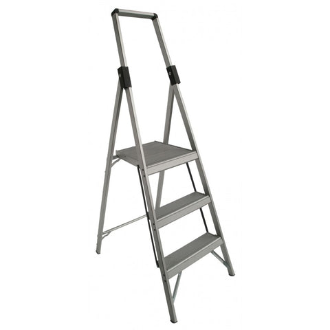 Indalex Tradesman Aluminium Slimline 0.9m Platform Ladder (1.8m Rail)