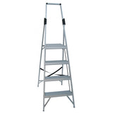 Indalex Tradesman Aluminium Slimline 1.2m Platform Ladder (2.1m Rail)