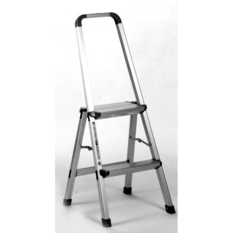 Indalex Aluminium 2 Step Domestic Ladder With Handrails 0.6m