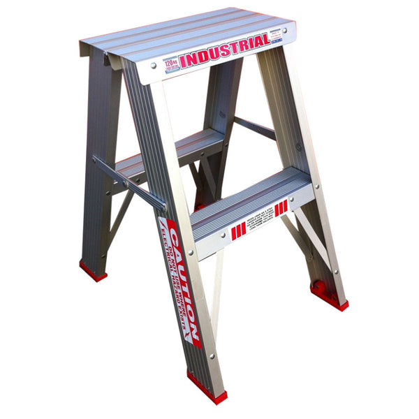 Indalex Tradesman Aluminium Double Sided Step Ladder 0.6m 2ft