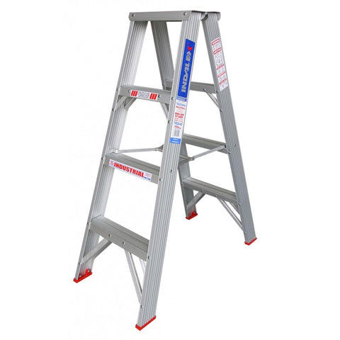 Indalex Tradesman Aluminium Double Sided Step Ladder 1.2m 4ft