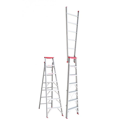 Indalex Tradesman Aluminium Dual Purpose Ladder 7ft 2.1m - 3.8m