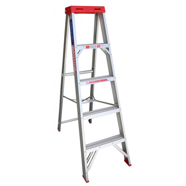 Indalex Tradesman Aluminium Single Sided Step Ladder 1.5m 5ft
