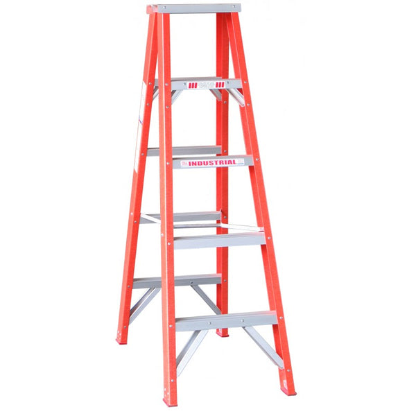 Indalex Tradesman Fibreglass Double Sided Step Ladder 1.5m 5ft