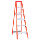 Indalex Tradesman Fibreglass Single Sided Step Ladder 2.4m 8ft