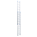 Indalex Pro-Series Aluminium Extension Ladder with Swivel Feet 5.0-9.0m - Access World