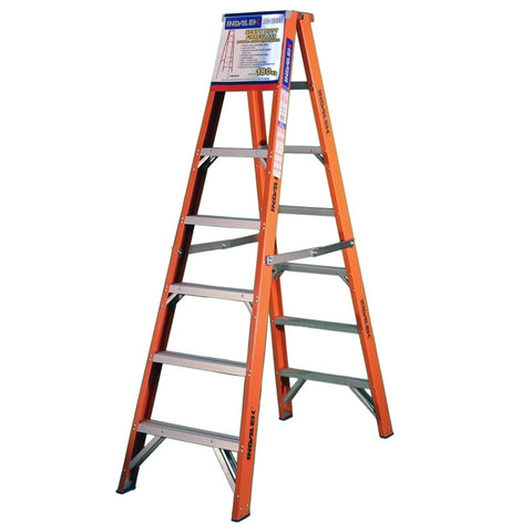 Indalex Pro-Series Fibreglass Double Sided Step Ladder 2.1m 7ft