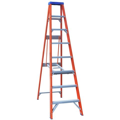 Indalex Pro-Series Fibreglass Single Sided Step Ladder 2.4m 8ft