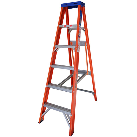 Indalex Pro-Series Fibreglass Single Sided Step Ladder 1.8m 6ft