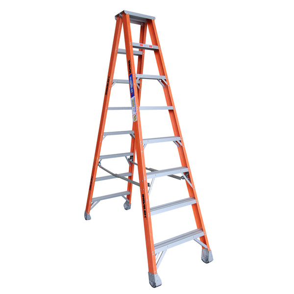 Indalex Pro-Series Fibreglass Double Sided Step Ladder 2.4m 8ft