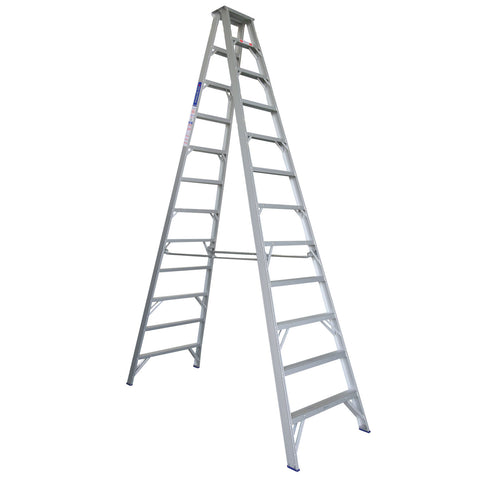 Indalex Pro Series Aluminium Double Sided Step Ladder 3.7m 12ft