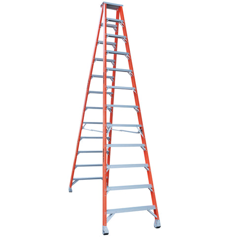 Indalex Pro-Series Fibreglass Double Sided Step Ladder 4.2m 14ft
