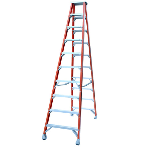 Indalex Pro-Series Fibreglass Double Sided Step Ladder 3m 10ft
