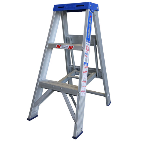 Indalex Pro-Series Aluminium Single Sided Step Ladder 0.9m 3ft