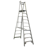 Indalex Pro-Series Aluminium 10 Step 3m Platform Ladder (4m Rail)