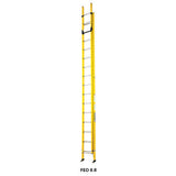 Branach PowerMaster Fibreglass Extension Ladder 5.1m - 8.8m
