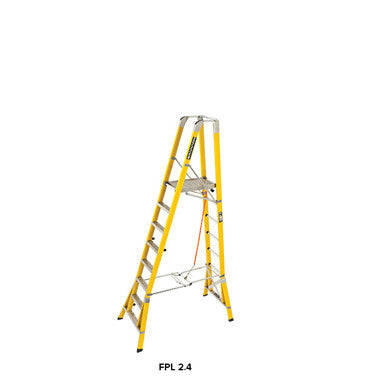 Branach WorkMaster 450mm 8 Step Platform Ladder (Platform Height 2.4m)