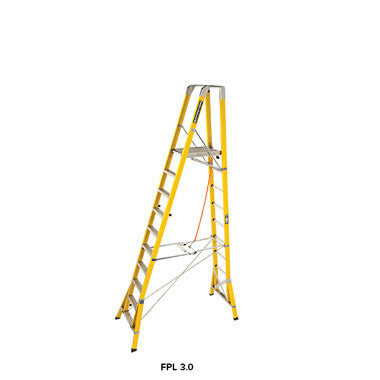 Branach WorkMaster Wide 550mm 10 Step Platform Ladder (Platform Height 3.0m)