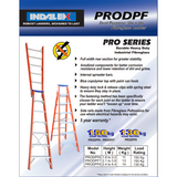 Indalex Pro-Series Fiberglass Dual Purpose Ladder 1.8-3.2m - Access World - 2