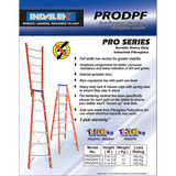 Indalex Pro-Series Fiberglass Dual Purpose Ladder 2.4m - 4.4m